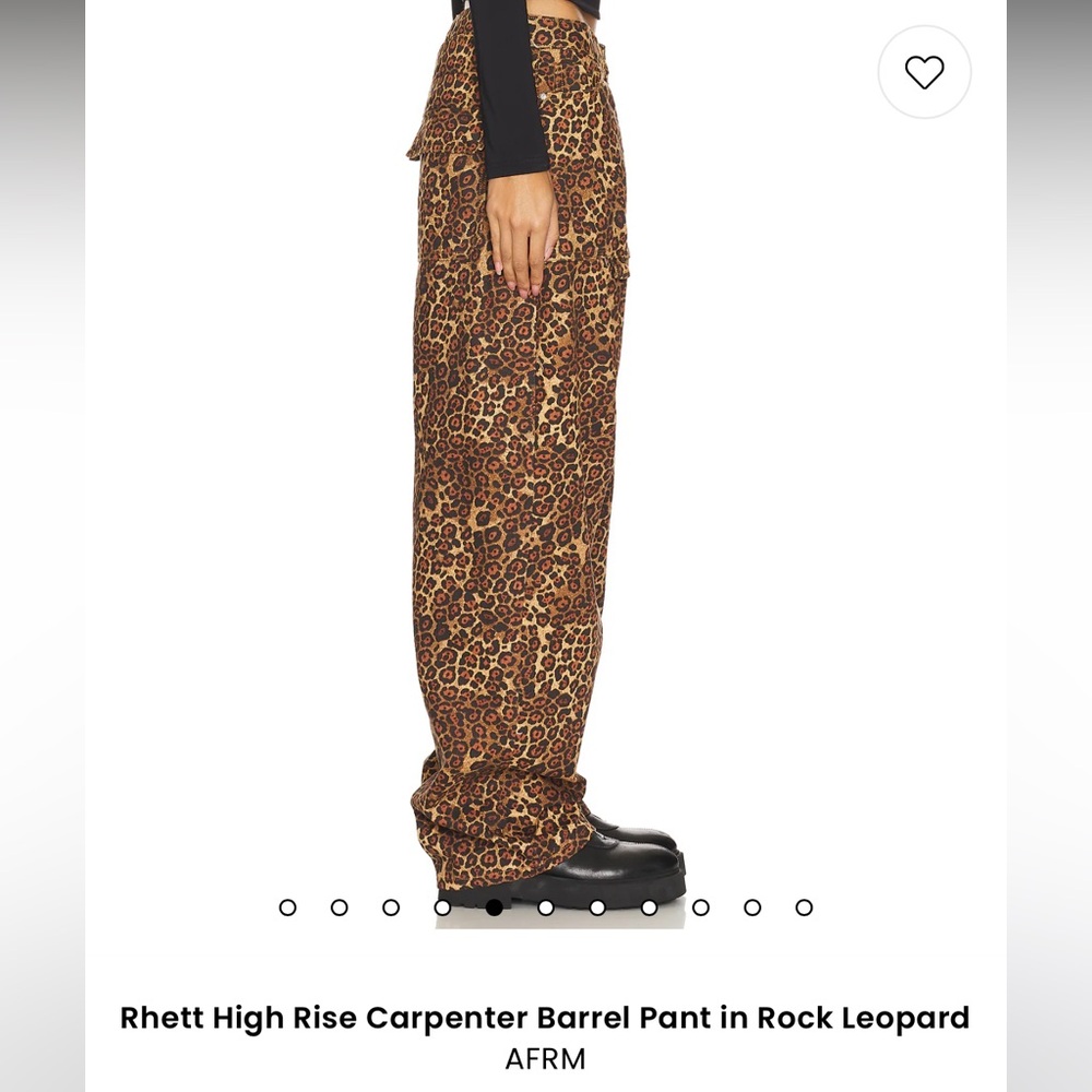 AFRM Rhett High Rise Leopard Pants - Picture 6 of 14